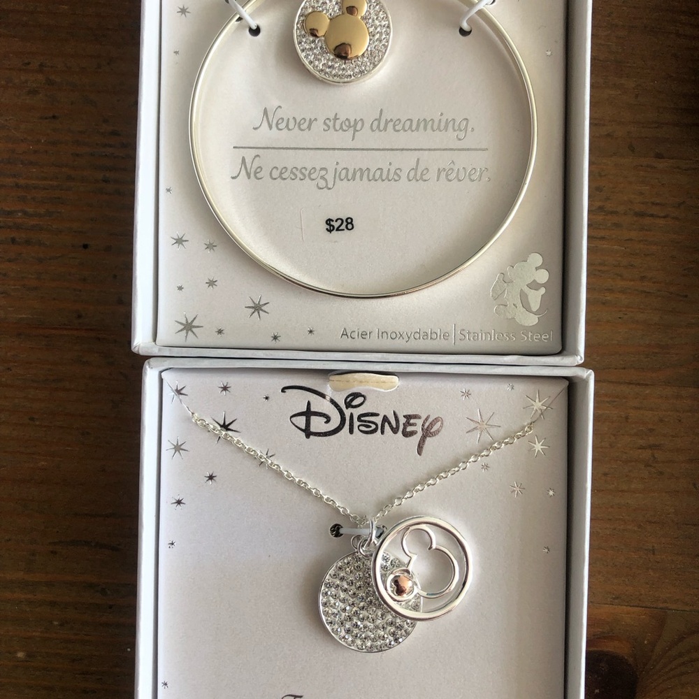 Disney Silver Jewelry Set